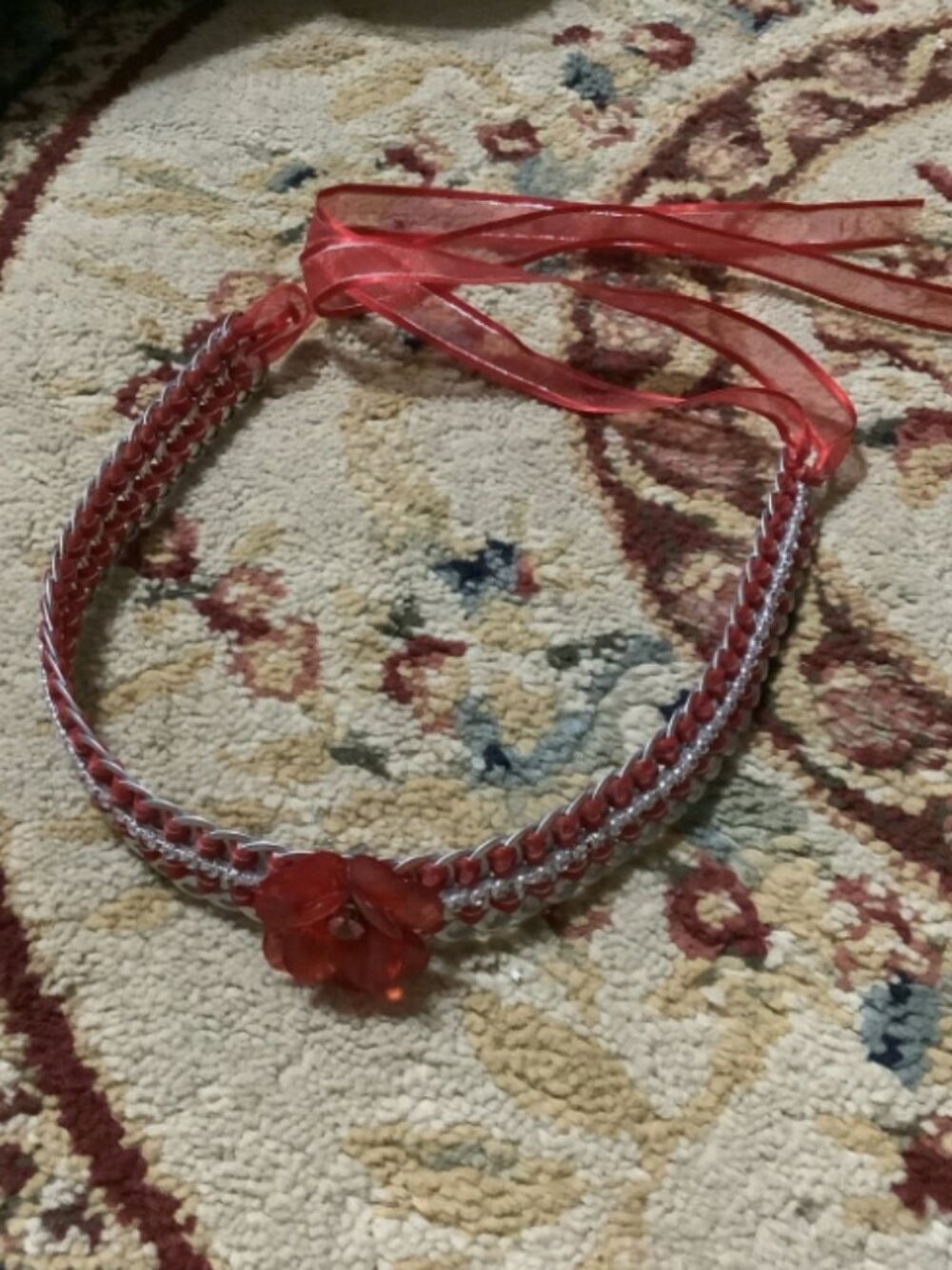 Red Handmade Pop Tabs Headband